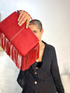 NUBUK PÜSKÜLLÜ CLUTCH