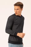 Hipatu Sıfır Yaka Karyokalı Pike Sweat Lacivert