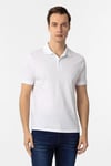 Hipatu Süvari Beyaz Slim Fit Düz Polo Yaka Tişört