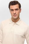 Hipatu Süvari Polo Yaka Melajlı Waffle Sweat