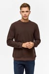 Hipatu Süvari Regular Düz Bisiklet Yaka Sweatshirt