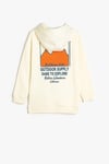Koton  Çocuk Uzun Kollu Kapşonlu Sweatshirt Baskı Detaylı