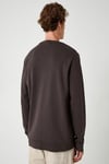 Koton Bisiklet Yaka Sweatshirt Slogan Baskılı Uzun Kollu Pamuklu İnterlok Kumaş