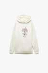 Koton Bugs Bunny Lisanslı Arkası Baskılı Şardonlu Uzun Kollu Kapüşonlu Oversize Sweatshirt
