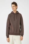 Koton Erkek Basic Kapşonlu Sweat Uzun Kollu