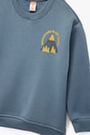 Koton Erkek Bebek Baskı Detaylı Bisiklet Yaka Uzun Kollu Şardonlu Sweatshirt