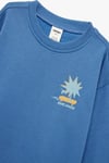 Koton Erkek Bebek Baskılı Uzun Kollu Bisiklet Yaka Pamuklu Şardonlu Sweatshirt