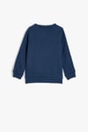 Koton Erkek Bebek Baskılı Uzun Kollu Bisiklet Yaka Pamuklu Sweatshirt