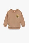 Koton Erkek Bebek Bisiklet Yaka Uzun Kollu Şardonlu Aslan Baskılı Sweatshirt