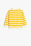 Koton Erkek Bebek Çizgili Sweatshirt Aslan Grafik Baskılı Uzun Kollu Bisiklet Yaka