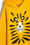 Koton Erkek Bebek Kapşonlu Sweatshirt Uzun Kollu Aslan Baskılı Pamuklu