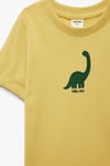 Koton Erkek Bebek Kısa Kollu Bisiklet Yaka Pamuklu Dinozor Baskılı Tişört