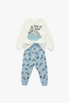 Koton Erkek Bebek Koala Baskılı Uzun Kollu Bisiklet Yaka Pamuklu 2'li Pijama Takımı