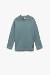 Koton Erkek Bebek Pamuklu Düğmeli Uzun Reglan Kollu Bisiklet Yaka Sweatshirt
