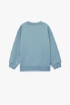 Koton Erkek Bebek Pamuklu Uzun Kollu Bisiklet Yaka Kaplan Baskılı Oversize Sweatshirt