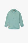 Koton Erkek Bebek Şardonlu Uzun Kollu Yarım Fermuarlı Dik Yaka Oversize Sweatshirt