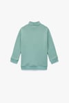 Koton Erkek Bebek Şardonlu Uzun Kollu Yarım Fermuarlı Dik Yaka Oversize Sweatshirt