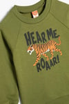 Koton Erkek Bebek Sweatshirt Aslan Baskılı Uzun Kollu Bisiklet Yaka Pamuklu