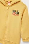 Koton Erkek Bebek Uzun Kollu Bisiklet Yaka Fermuarlı Kapşonlu Sweatshirt