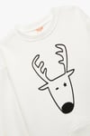 Koton Erkek Bebek Yılbaşı Baskılı Uzun Kollu Şardonlu Bisiklet Yaka Sweatshirt