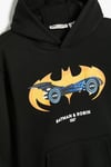 Koton Erkek Çocuk Batman Kapşonlu Sweatshirt Lisanslı Uzun Kollu