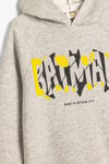 Koton Erkek Çocuk Batman Kapşonlu Sweatshirt Lisanslı Uzun Kollu Şardonlu