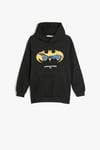 Koton Erkek Çocuk Batman Kapşonlu Sweatshirt Lisanslı Uzun Kollu
