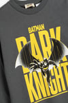 Koton Erkek Çocuk Batman Sweatshirt Lisanslı Uzun Kollu Bisiklet Yaka Pamuklu Şardonlu
