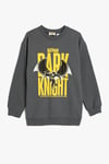 Koton Erkek Çocuk Batman Sweatshirt Lisanslı Uzun Kollu Bisiklet Yaka Pamuklu Şardonlu