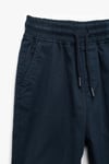 Koton Erkek Çocuk Beli Bağcıklı Cep Detaylı Pamuklu Gabardin Jogger Pantolon