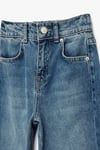 Koton Erkek Çocuk Beli Lastikli Düğmeli Rahat Kesim Denim Pantolon