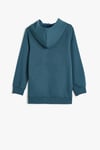 Koton Erkek Çocuk Kapşonlu Sweatshirt Motosiklet Baskılı Uzun Kollu