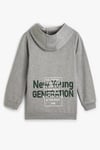 Koton Erkek Çocuk Kapşonlu Sweatshirt Uzun Kollu Slogan İşlemeli Şardonlu