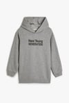 Koton Erkek Çocuk Kapşonlu Sweatshirt Uzun Kollu Slogan İşlemeli Şardonlu