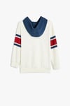 Koton Erkek Çocuk Kapşonlu Sweatshirt Uzun Kollu Kolej Baskılı Pamuklu