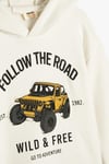 Koton Erkek Çocuk Kapşonlu Sweatshirt Uzun Kollu Baskı Detaylı Şardonlu