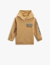 Koton Erkek Çocuk Kapüşonlu Sweatshirt Baskılı