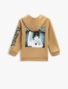 Koton Erkek Çocuk Kapüşonlu Sweatshirt Baskılı
