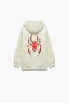 Koton Erkek Çocuk Lisanslı Örümcek Adam Baskılı Uzun Kollu Şardonlu Pamuklu Kapşonlu Sweatshirt