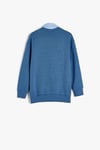 Koton Erkek Çocuk Okul Sweatshirt Basic Okul Gömleği Yaka Detaylı Uzun Kollu Pamuklu