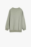 Koton Erkek Çocuk Oversize Sweatshirt Köpek Baskılı Bisiklet Yaka Uzun Kollu Pamuklu