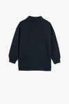 Koton Erkek Çocuk Sweatshirt Dik Yaka Yarım Fermuarlı Uzun Kollu