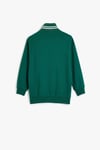 Koton Erkek Çocuk Sweatshirt Dik Yaka Yarım Fermuarlı Kolej Baskılı Pamuklu