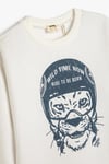 Koton Erkek Çocuk Sweatshirt Kaplan Baskılı Bisiklet Yaka Uzun Kollu Şardonlu