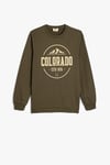 Koton Erkek Çocuk Sweatshirt Uzun Kollu Bisiklet Yaka Şehir Temalı Şardonlu