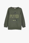 Koton Erkek Çocuk Sweatshirt Uzun Kollu Bisiklet Yaka Futbol Temalı Baskı Detaylı