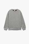 Koton Erkek Çocuk Uzun Kollu Bisiklet Yaka Baskılı Pamuklu Sweatshirt