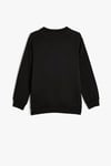 Koton Erkek Çocuk Uzun Kollu Bisiklet Yaka Slogan Baskılı Sweatshirt