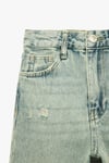 Koton Erkek Çocuk Yıpratma Detaylı Pamuklu Cepli Denim Şort
