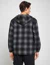 Koton Erkek Ekoseli Kapüşonlu Sweatshirt Cep Detaylı Fermuarlı Etiket Baskılı